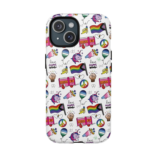 “Identity Mix” LGBTQIA+ Collage MagSafe® Tough iPhone Case