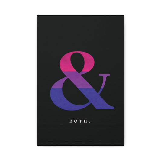 Both. | Bisexual Pride Identity Canvas Wall Art