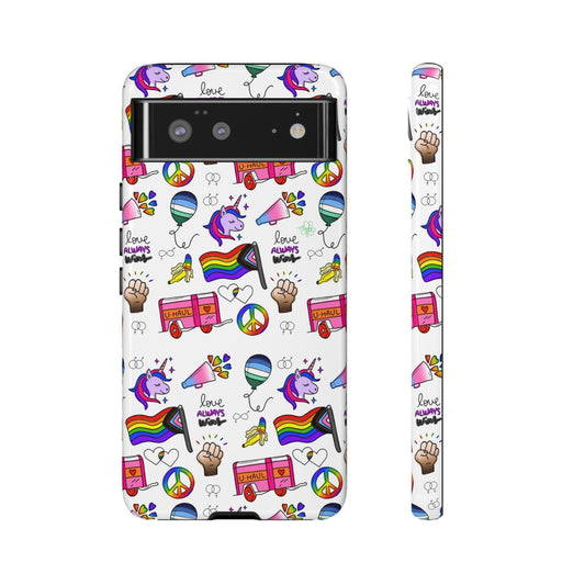 "Identity Mix" LGBTQIA+ Collage Android Tough Phone Case